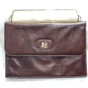 Vintage Snakeskin Leather Handbag